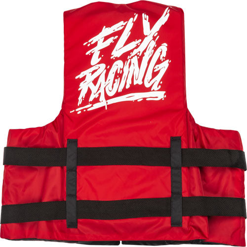 Fly Racing Nylon Life Vest - Red/White