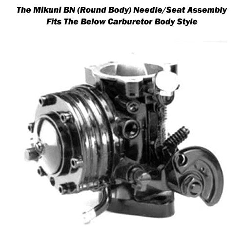 Mikuni BN (Round Body) Needle/Seat Assembly