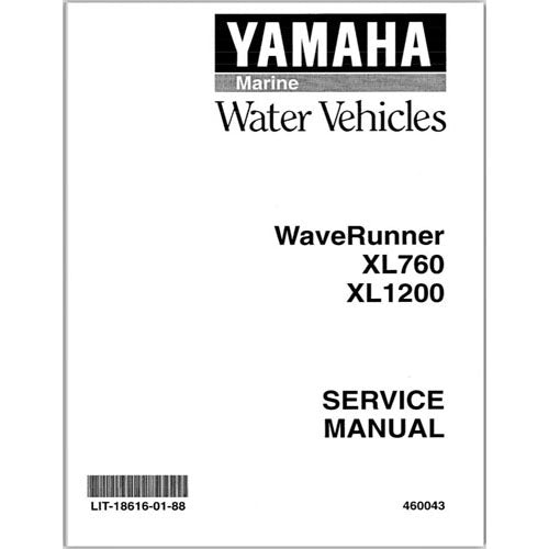 Genuine Yamaha XL760/XL1200 Service Manual – Atlantic Jet Sports