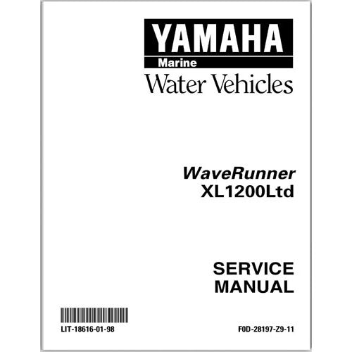 Genuine Yamaha XL1200 Limited Service Manual