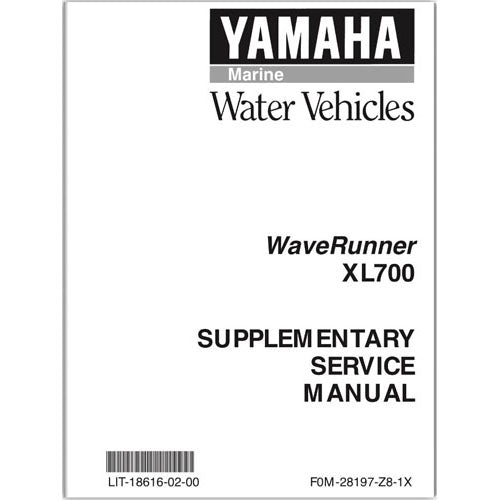 Genuine Yamaha XLL `99-00 (supplement) Service Manual
