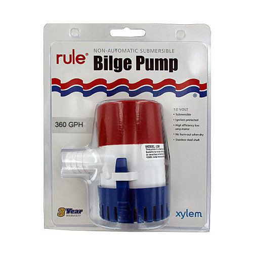 Rule Bilge Pump 360 GPH - Manual