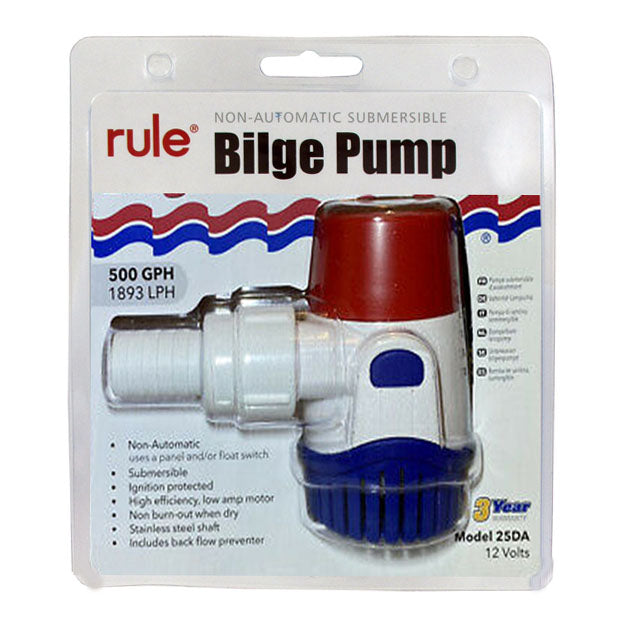 Rule Bilge Pump 500 GPH - Manual