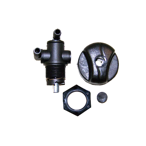 2 Position Fuel Valve with  Knob - 1/4” Hose (90 degree)