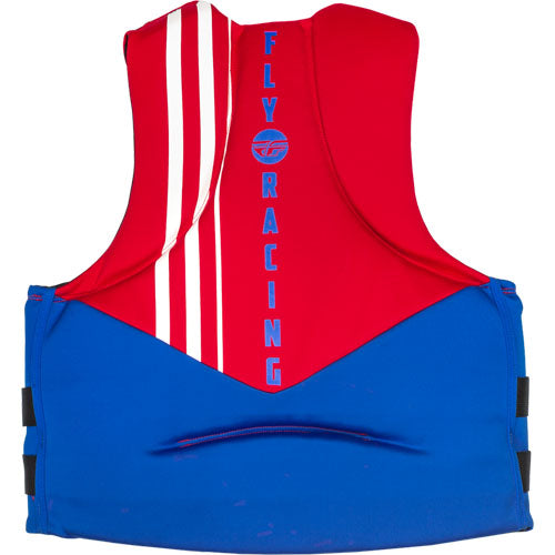 Fly Racing Mens Neoprene Life Vest - Red/White/Blue