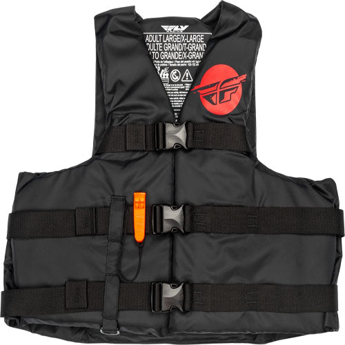 Fly Racing Nylon Life Vest - Black/Red