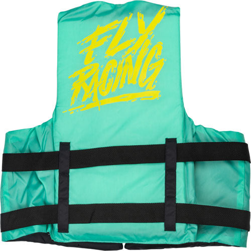 Fly Racing Nylon Life Vest - Seafoam Green/Yellow