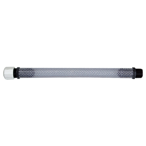 Fuel Jug 12" Reinforced  Filler Hose with Screw Cap