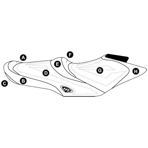 Sea Doo GTR 215 '12-16 / GTI SE 130, GTI SE 155, GTI Ltd 155 '12-19 / GTR 230 '17-19 Premier Seat Cover