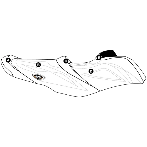 Sea Doo RXT-X 300, RXT-X aS 260, RXT 260, Wake Pro 215 '16-17, Wake Pro 230 '17 Premier Seat Cover