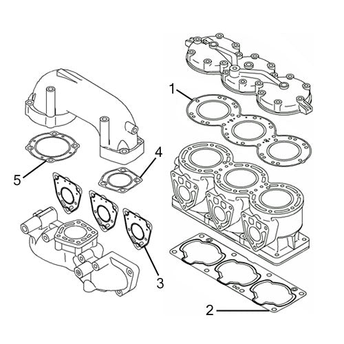 Kawasaki 1100 ZXi '96-03 Individual Gaskets