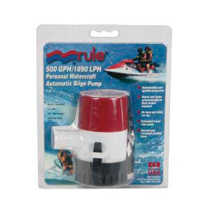 Rule Bilge Pump 500 GPH - Automatic (2 1/2 Minute Cycle)