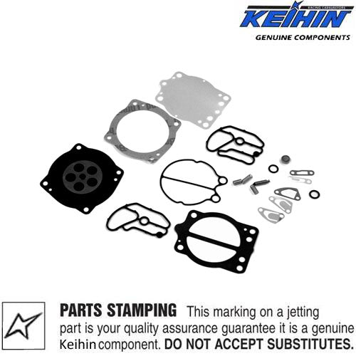 Genuine Keihin CDK II 38mm, 40mm & 42mm Carburetor Rebuild Kit