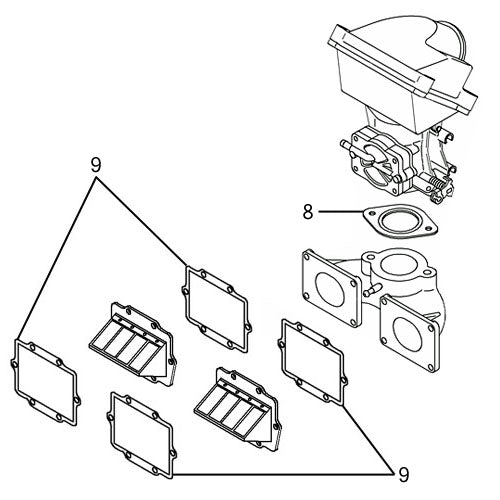Kawasaki 650 SC '90-95 Individual Gaskets