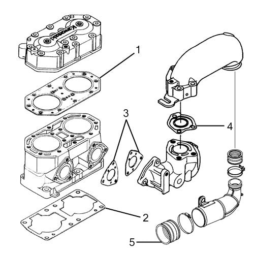 Kawasaki 650 SX '87-95 Individual Gaskets