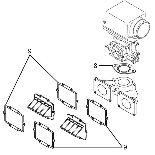Kawasaki 650 TS '89-95 Individual Gaskets