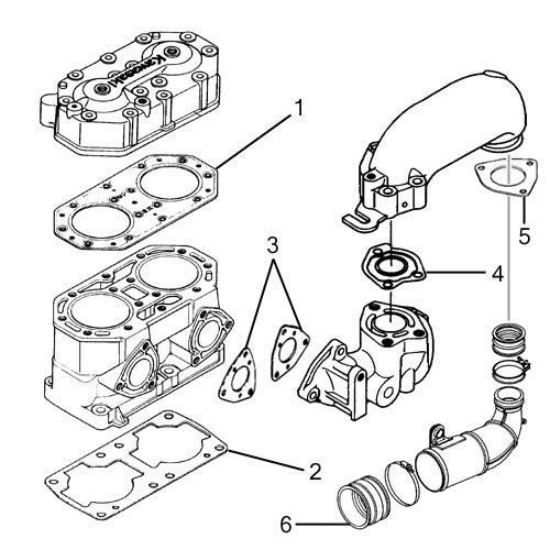 Kawasaki 650 X2 '89-95 Individual Gaskets
