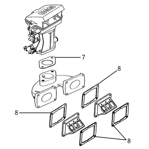 Kawasaki 650 X2 '89-95 Individual Gaskets