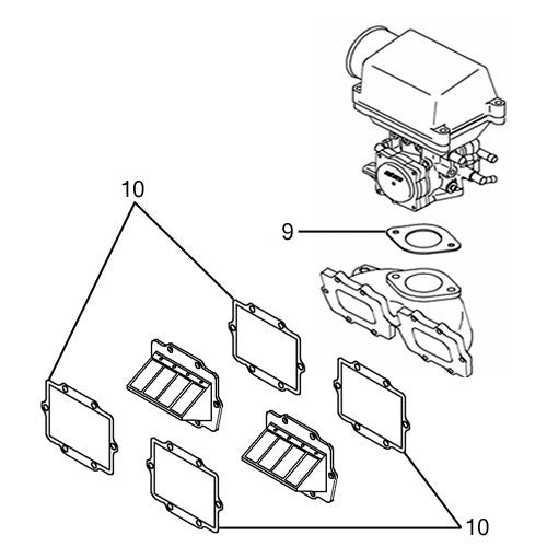 Kawasaki 750 SS '92-97, SSXi '93-98 Individual Gaskets