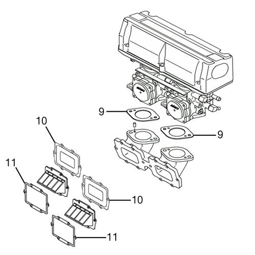 Kawasaki 750 STX '98 Individual Gaskets