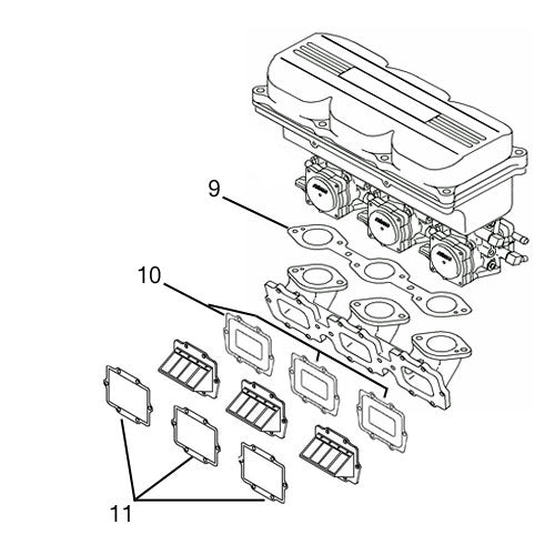 Kawasaki 900 STX '97-06 Individual Gaskets