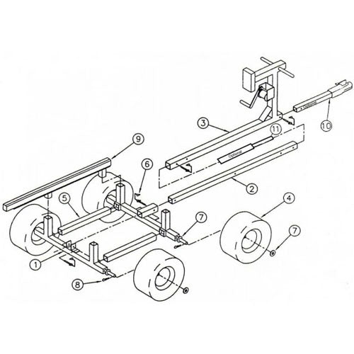 Aqua Cart 4-Play Beach Dolly