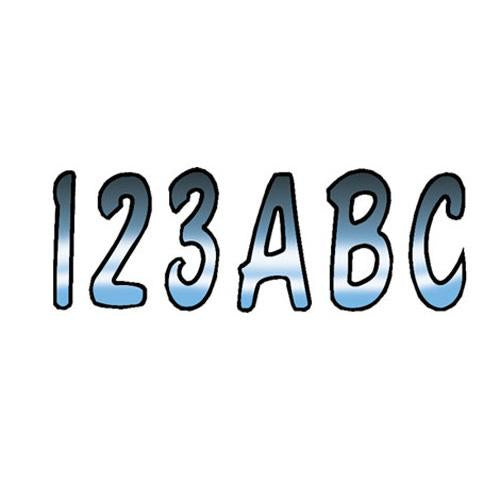 Chrome/Black Registration Number Kits