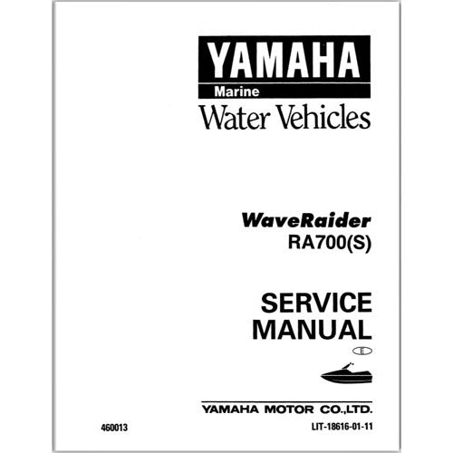 Genuine Yamaha WaveRaider 701 Service Manual