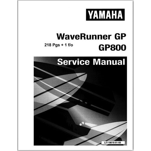 Genuine Yamaha GP800 Service Manual