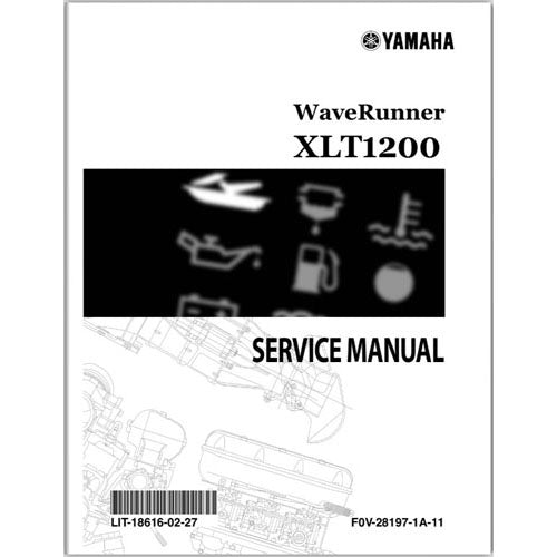 Genuine Yamaha XLT1200 Service Manual