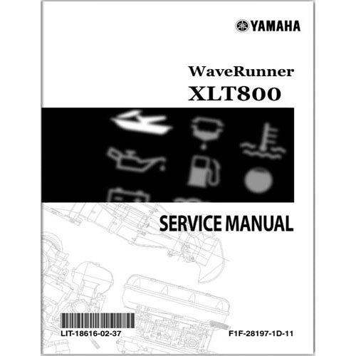 Genuine Yamaha XLT800 Service Manual