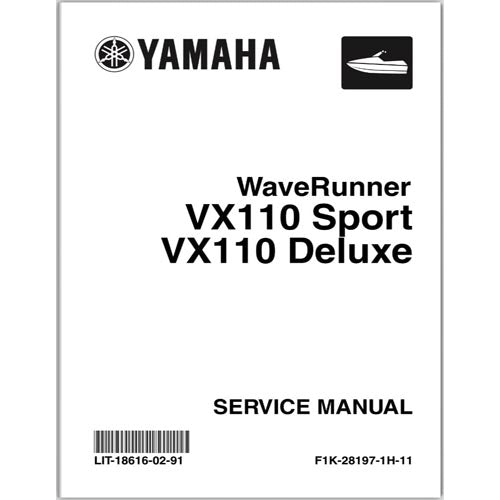 Genuine Yamaha Yamaha VX, Cruiser, Deluxe, Sport (MR1) Service Manual