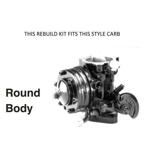 Aftermarket Vertex Mikuni Round Body BN Carburetor Rebuild Kit