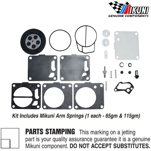 Genuine Mikuni 38/44/46 SBN Carburetor Rebuild Kit