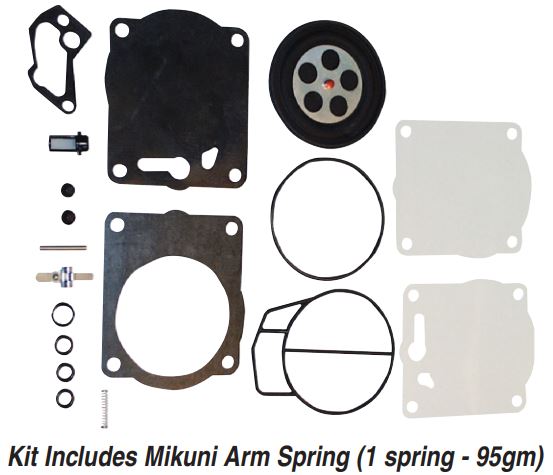 Genuine Mikuni SeaDoo 46-I Series SBN Carburetor Rebuild Kit