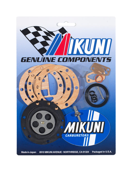 Exploded View Round Genuine Mikuni Carburetor Rebuild Kits and Parts — Atlantic Jet Sports