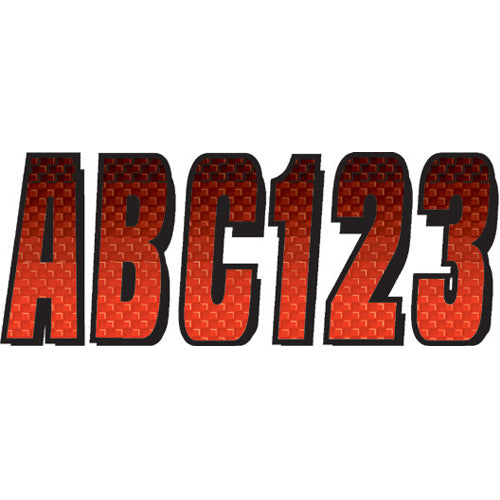 Red/Black Registration Number Kits