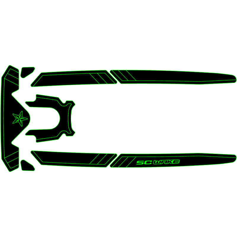 SC Wake Sea Doo GTI 130 /GTI Ltd 155 /GTI SE 130 /GTI SE 155 /GTS Rental 130 /Wake 155 Waverunner Jet Ski Traction Mat Kit