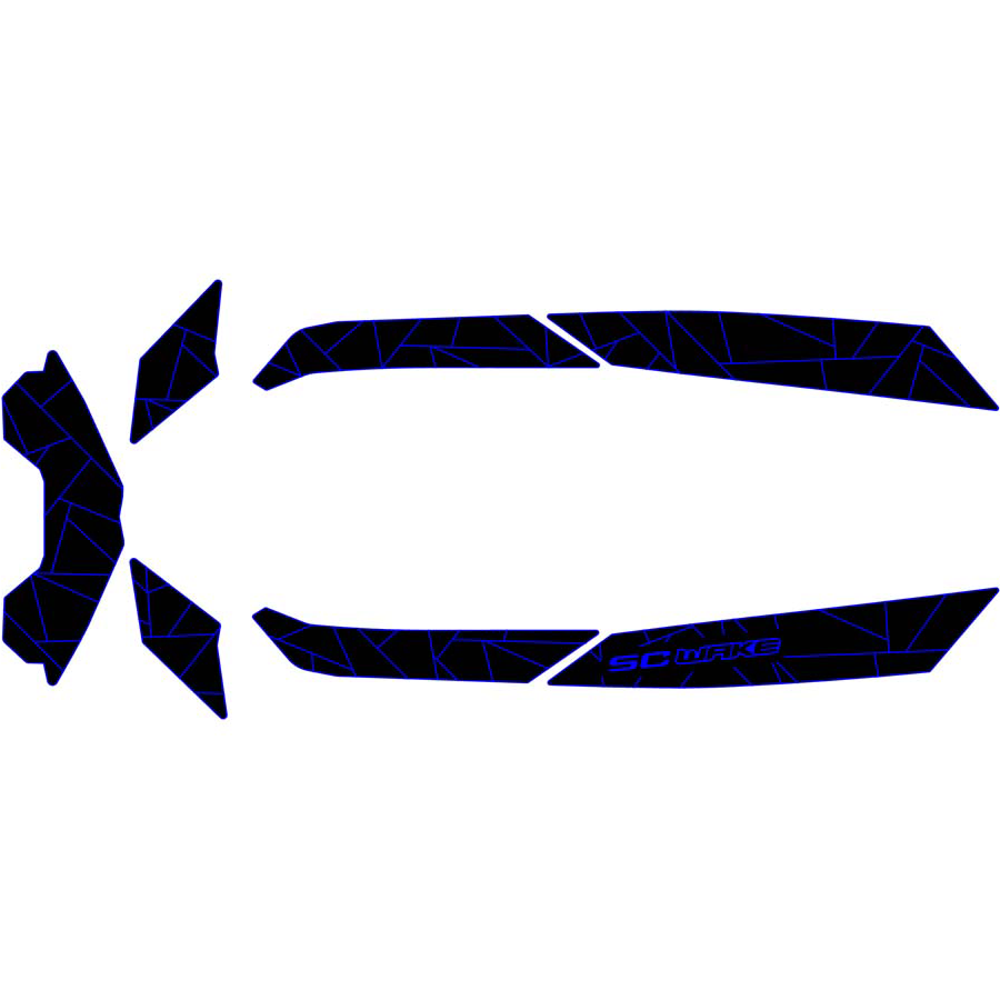 SC Wake Sea Doo Spark 3-Up '14-21 Waverunner Jet Ski Traction Mat Kit