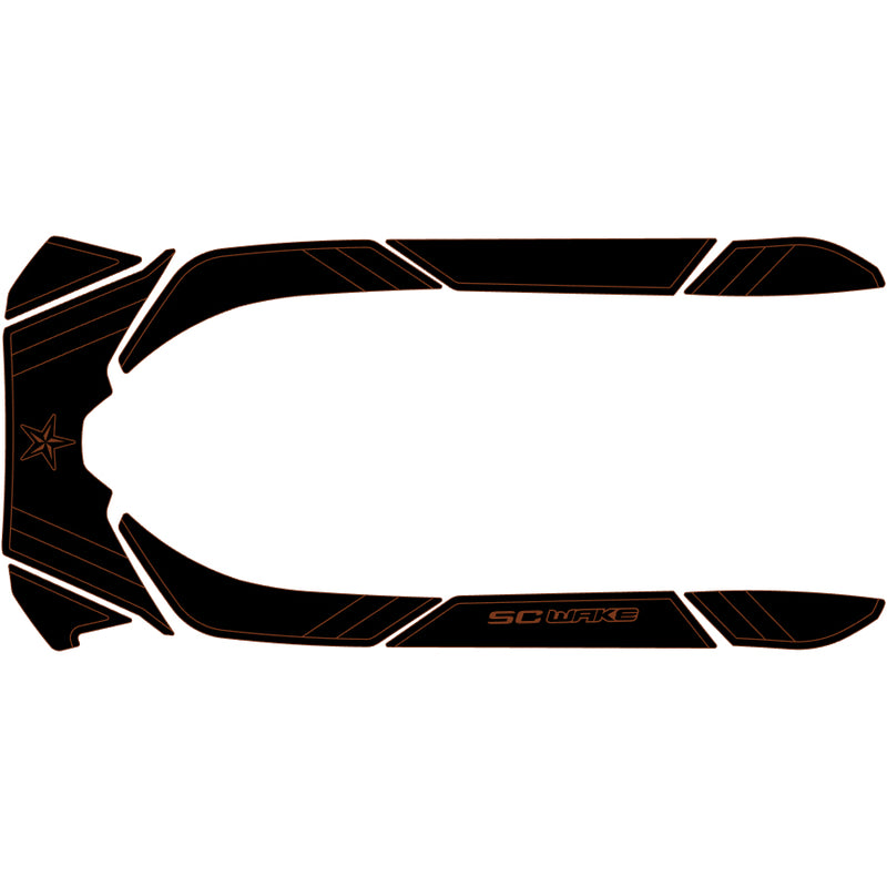 SC Wake Sea Doo GTI 130 '11-18 / GTI LTD 155 '12-19 / GTR 215 '12-19 / GTS 130 '12-19 / SE 130/155 '12-19 / & WAKE 155 '12-19 Waverunner Jet Ski Traction Mat Kit