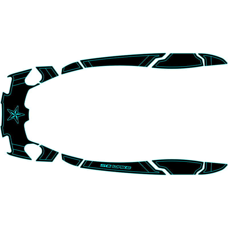 SC Wake Sea Doo AS 260 '09–16 / RXT-IS '09–16 / RXT-X IS 260 '09–16 / GTX-S 155 '12-17 /  GTX-S 260 '12-17 Waverunner Jet Ski Traction Mat Kit