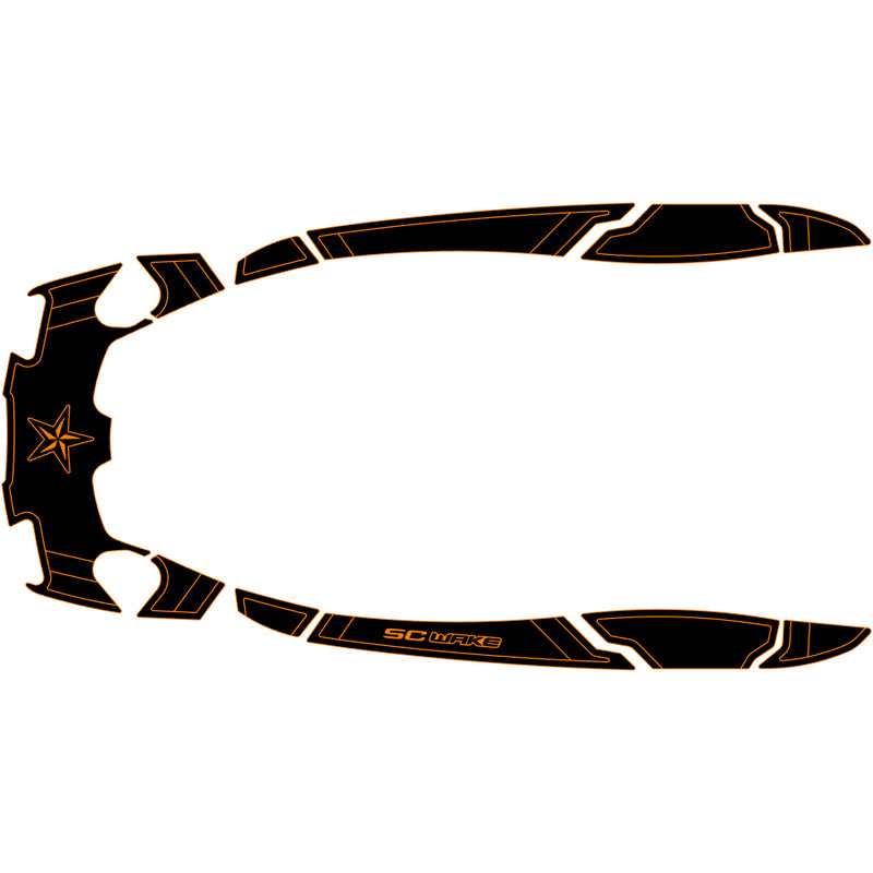 SC Wake Sea Doo AS 260 '09–16 / RXT-IS '09–16 / RXT-X IS 260 '09–16 / GTX-S 155 '12-17 /  GTX-S 260 '12-17 Waverunner Jet Ski Traction Mat Kit