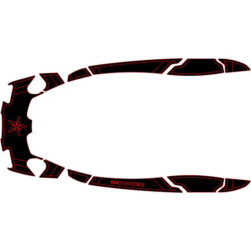 SC Wake Sea Doo AS 260 '09–16 / RXT-IS '09–16 / RXT-X IS 260 '09–16 / GTX-S 155 '12-17 /  GTX-S 260 '12-17 Waverunner Jet Ski Traction Mat Kit