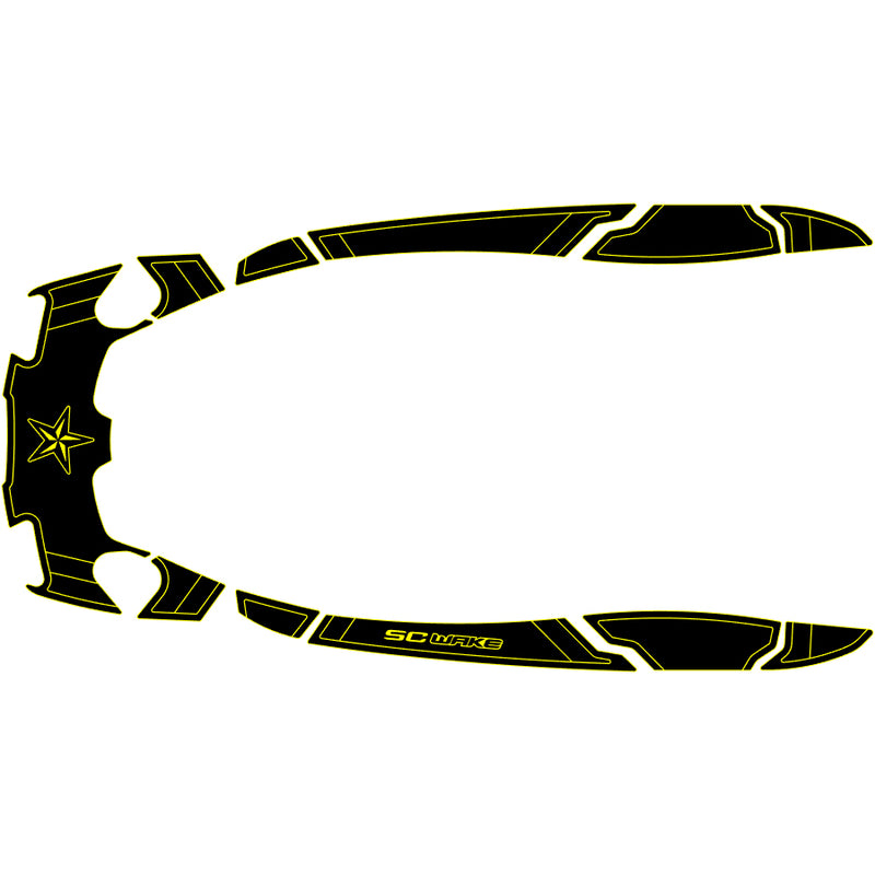 SC Wake Sea Doo AS 260 '09–16 / RXT-IS '09–16 / RXT-X IS 260 '09–16 / GTX-S 155 '12-17 /  GTX-S 260 '12-17 Waverunner Jet Ski Traction Mat Kit