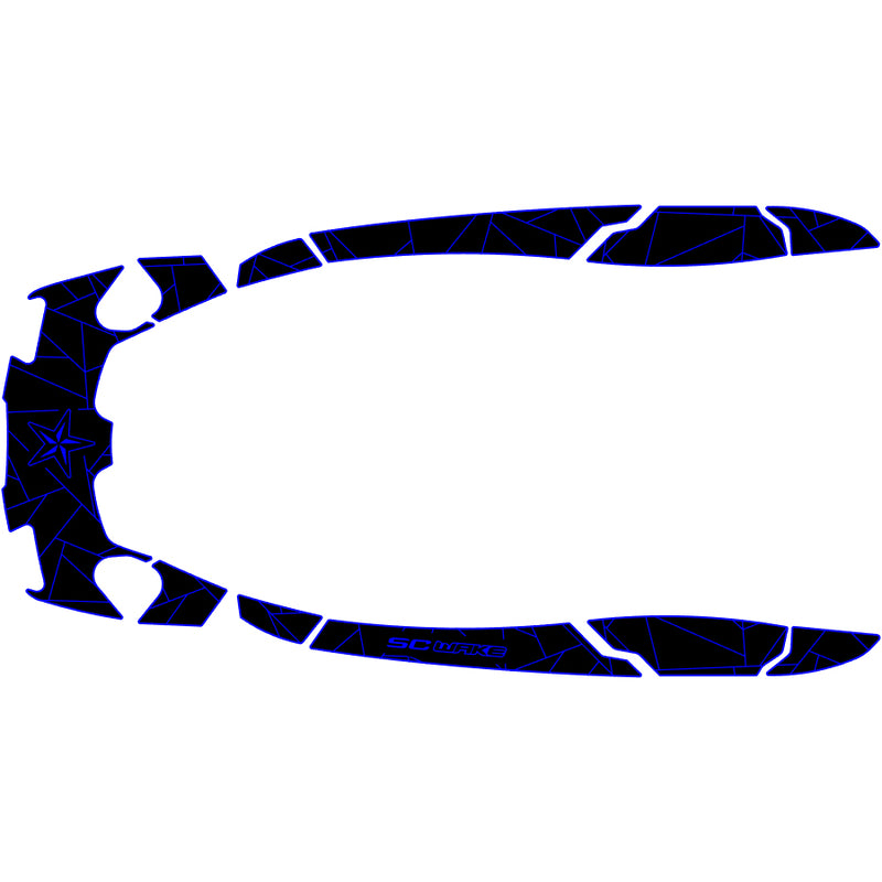 SC Wake Sea Doo AS 260 '09–16 / RXT-IS '09–16 / RXT-X IS 260 '09–16 / GTX-S 155 '12-17 /  GTX-S 260 '12-17 Waverunner Jet Ski Traction Mat Kit