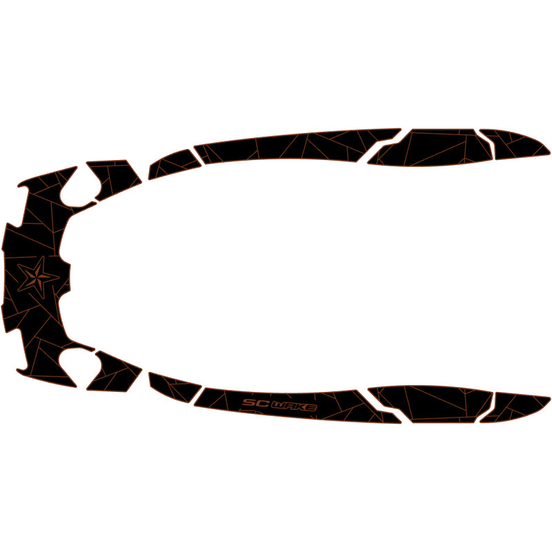 SC Wake Sea Doo AS 260 '09–16 / RXT-IS '09–16 / RXT-X IS 260 '09–16 / GTX-S 155 '12-17 /  GTX-S 260 '12-17 Waverunner Jet Ski Traction Mat Kit