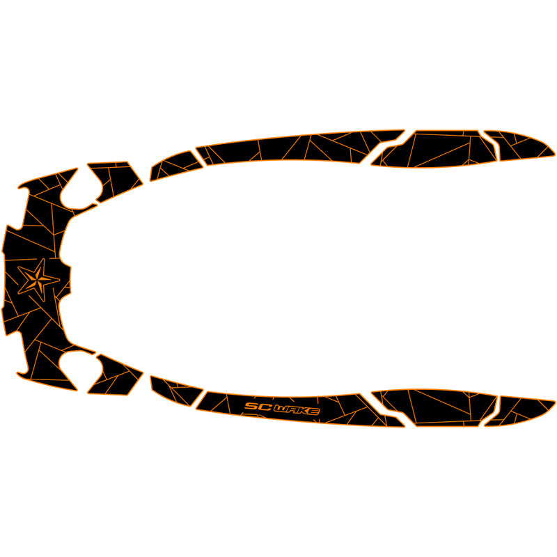 SC Wake Sea Doo AS 260 '09–16 / RXT-IS '09–16 / RXT-X IS 260 '09–16 / GTX-S 155 '12-17 /  GTX-S 260 '12-17 Waverunner Jet Ski Traction Mat Kit