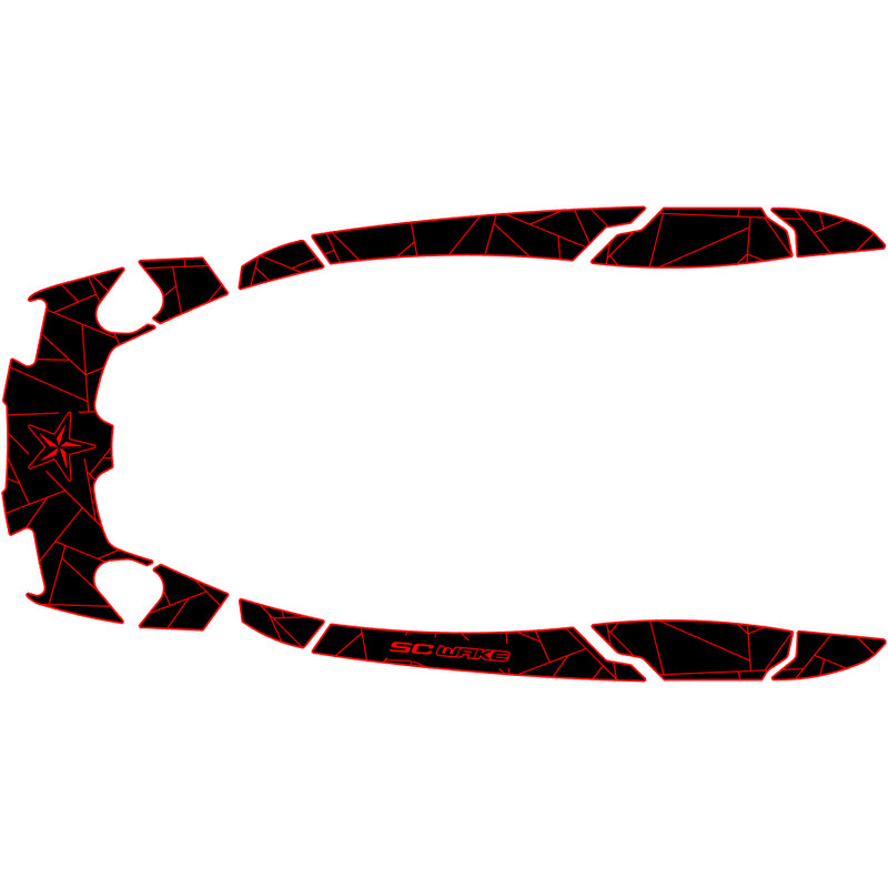 SC Wake Sea Doo AS 260 '09–16 / RXT-IS '09–16 / RXT-X IS 260 '09–16 / GTX-S 155 '12-17 /  GTX-S 260 '12-17 Waverunner Jet Ski Traction Mat Kit