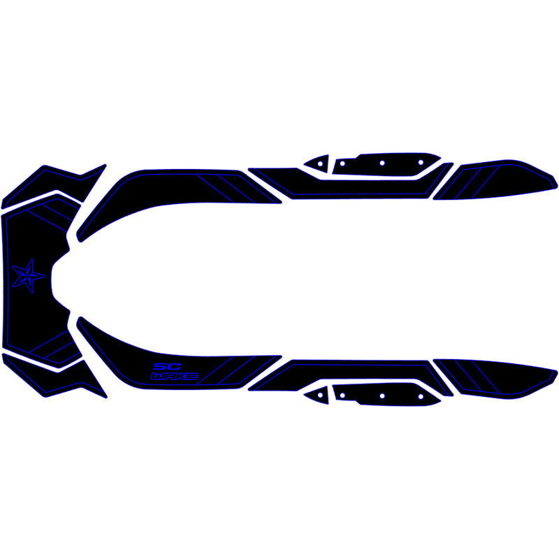 SC Wake Sea Doo RXP-X 260 '12-16 / GTR-X 230 '17-19 / RXP-X 300 '12-20 Waverunner Jet Ski Traction Mat Kit