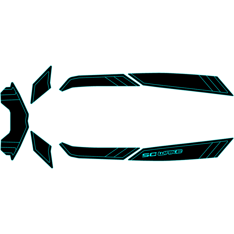 SC Wake Sea Doo Spark 3-Up '14-21 Waverunner Jet Ski Traction Mat Kit